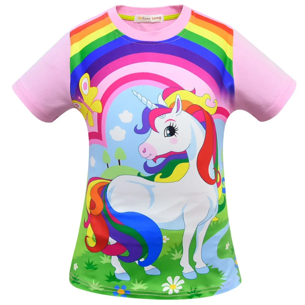 Unicorn Colorful Rainbow Summer T-shirt 18 Unicorn Colorful Rainbow Summer T-shirt -Unicorn Fashion HTB1JnppcL1G3KVjSZFkq6yK4XXaw