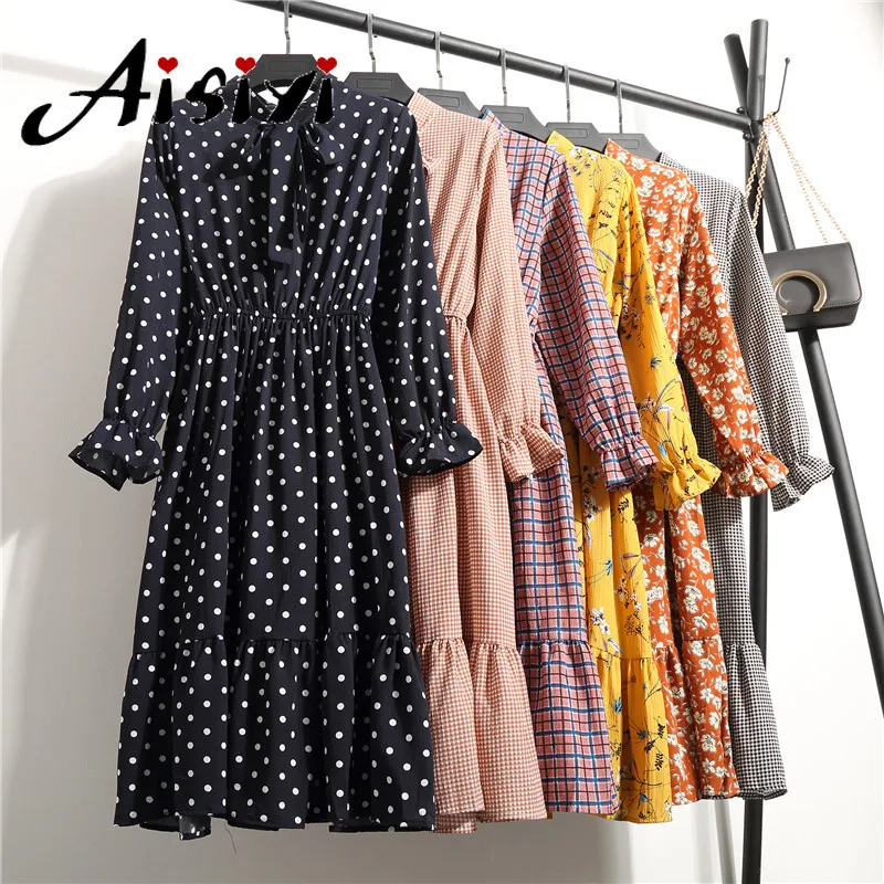 Aisiyi 2019 Spring New Women's Chiffon Print Dress Women Floral Long Bowknot Dresses Mid-Calf Long Sleeve Dress Loose Casual
Aisiyi 2019 Spring New Women's Chiffon Print Dress Women Floral Long Bowknot Dresses Mid-Calf Long Sleeve Dress Loose Casual