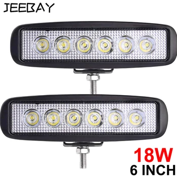6 Inch 18W Car Led Work Light 12V Led Beams Led Bar Car Off road 4x4 Flood Spot Light For SUV 4WD offroad Accessories Fog Lamp
6 Inch 18W Car Led Work Light 12V Led Beams Led Bar Car Off road 4x4 Flood Spot Light For SUV 4WD offroad Accessories Fog Lamp
