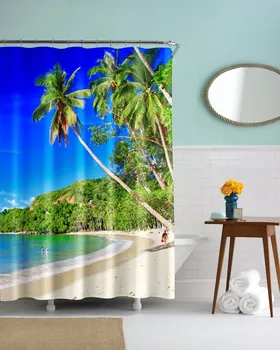 Maldives seascape palm 3D Photo Digital Printing Bath Waterproof Shade Shower Curtains
Maldives seascape palm 3D Photo Digital Printing Bath Waterproof Shade Shower Curtains