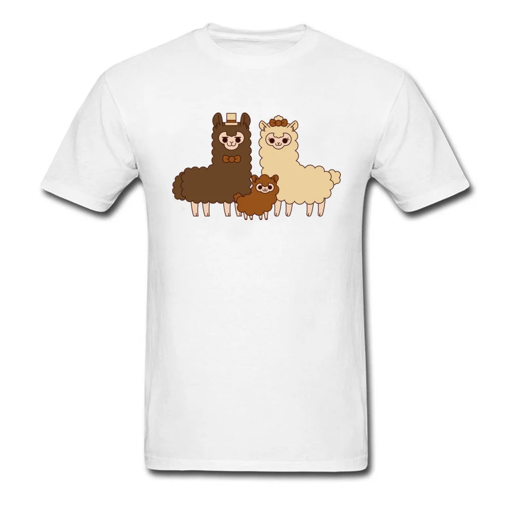 Chocolate alpaca family_white