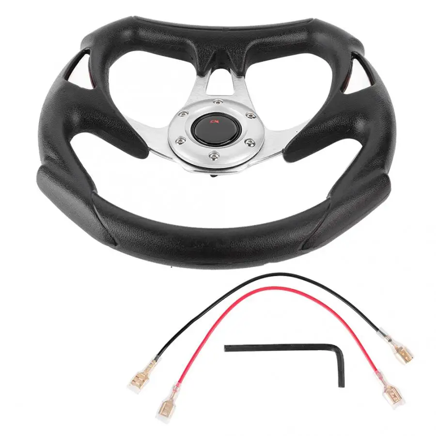 13in 320mm Universal Aluminum PU Leather Car Sport Racing Drift Steering Wheel Silver Automobiles Steering Wheel Hubs
13in 320mm Universal Aluminum PU Leather Car Sport Racing Drift Steering Wheel Silver Automobiles Steering Wheel Hubs