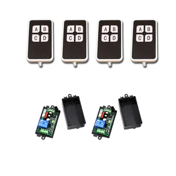 4pcs Transmitter +2 Receiver RF Wireless Remote Control Relay Switch Security System Garage Doors & Rolling Gate Electric Doors
4pcs Transmitter +2 Receiver RF Wireless Remote Control Relay Switch Security System Garage Doors & Rolling Gate Electric Doors