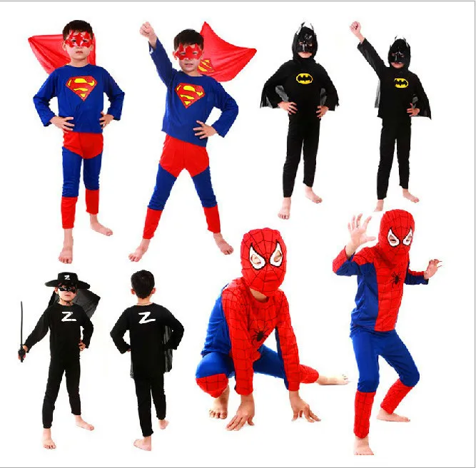 kids superhero capes anime cosplay carnival costume Red spiderman costume black spiderman batman superman halloween costumes
kids superhero capes anime cosplay carnival costume Red spiderman costume black spiderman batman superman halloween costumes