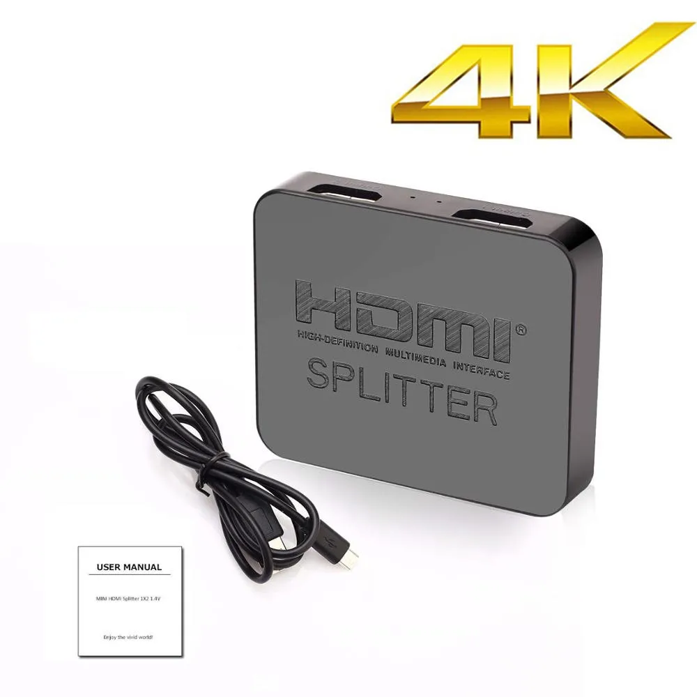 NewBEP best price HDMI Splitter 1 Input 2 Output HDMI Splitter Switcher Box Hub Support 4KX2K 3D 2160p1080p for XBOX360 PS3/4/5
NewBEP best price HDMI Splitter 1 Input 2 Output HDMI Splitter Switcher Box Hub Support 4KX2K 3D 2160p1080p for XBOX360 PS3/4/5