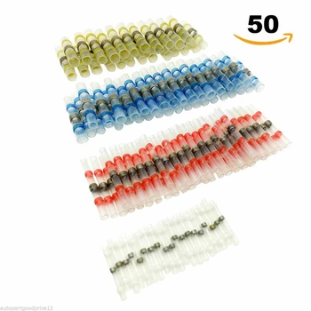 50PCS Waterproof Solder Sleeve Tube Set Mixed Solder Heat Shrink Butt Wires Connectors Cable Terminal Electrical Connector
50PCS Waterproof Solder Sleeve Tube Set Mixed Solder Heat Shrink Butt Wires Connectors Cable Terminal Electrical Connector