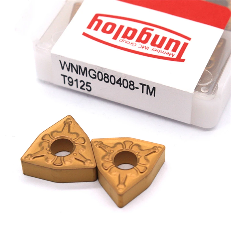 Tungaloy WNMG080404 WNMG080408 TM T9125 carbide inserts External Turning tool WNMG 080408 Lathe Tools of machine industrial
Tungaloy WNMG080404 WNMG080408 TM T9125 carbide inserts External Turning tool WNMG 080408 Lathe Tools of machine industrial