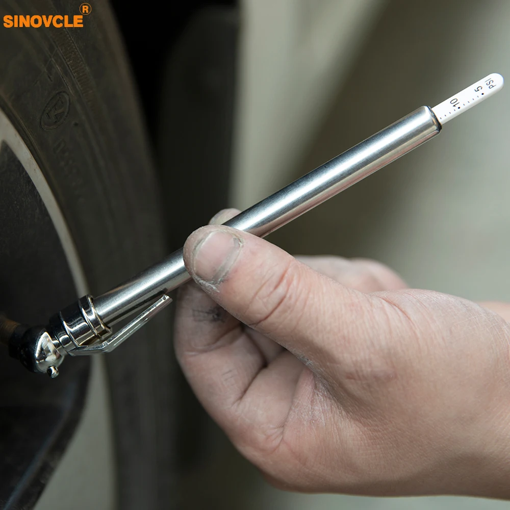 Sinovcle Car Styling 5-50 PSI Pressure Gauge Pen Portable Mini Durable Shape Emergency Use Tire/Tyre air pressure Test Meter
Sinovcle Car Styling 5-50 PSI Pressure Gauge Pen Portable Mini Durable Shape Emergency Use Tire/Tyre air pressure Test Meter