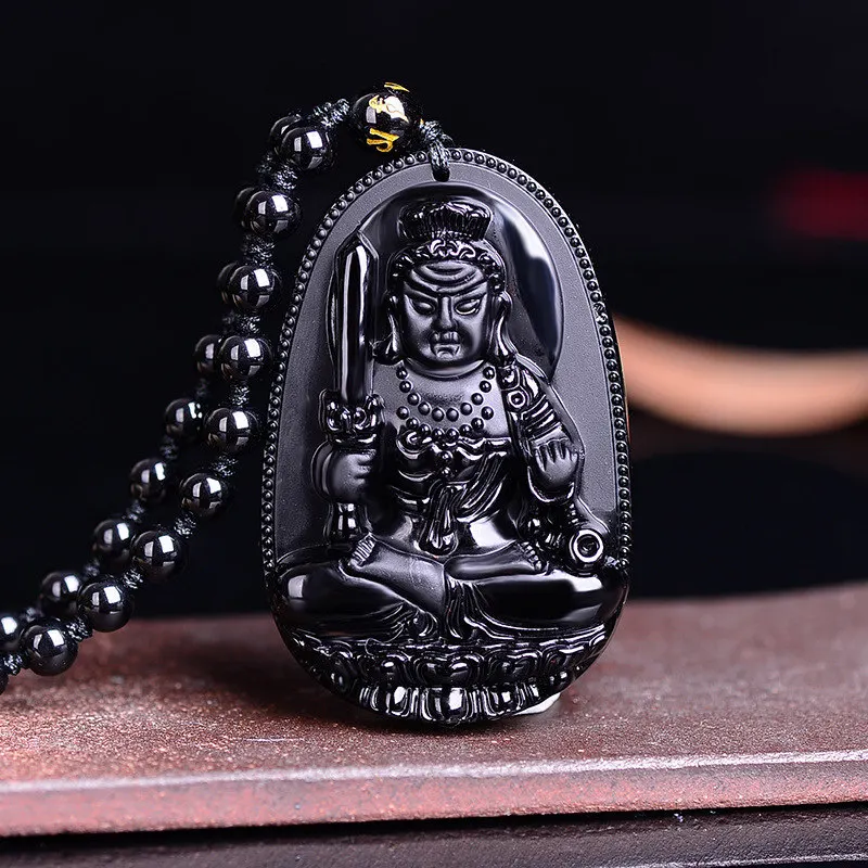 New High Quality Unique Natural Black Obsidian Carved Buddha Lucky Amulet Pendant Necklace For Women Men pendants Jewelry Gift
New High Quality Unique Natural Black Obsidian Carved Buddha Lucky Amulet Pendant Necklace For Women Men pendants Jewelry Gift