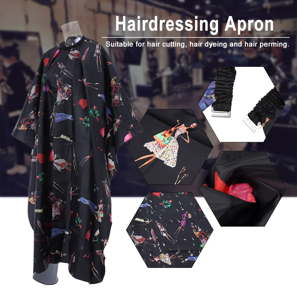 Hairdressing Gown Waterproof Salon Cape Haircutting Apron Hair Cutting Dyeing Styling Cloth for Barber Use
Hairdressing Gown Waterproof Salon Cape Haircutting Apron Hair Cutting Dyeing Styling Cloth for Barber Use
