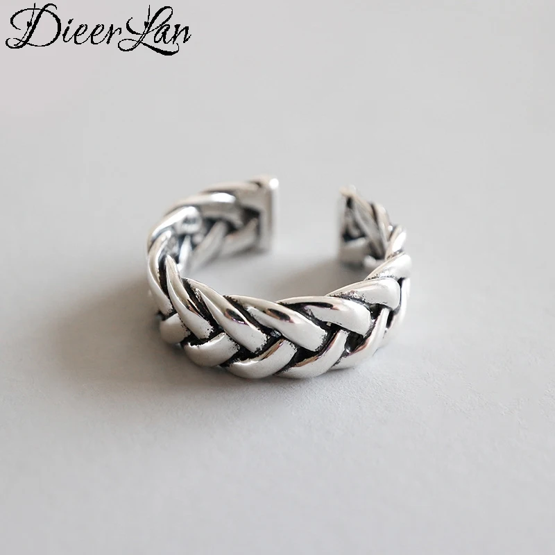 DIEERLAN 925 Sterling Silver Big Retro Rings for Women Gift Ladies Fashion Punk Jewelry Open Antique Rings Anillos
DIEERLAN 925 Sterling Silver Big Retro Rings for Women Gift Ladies Fashion Punk Jewelry Open Antique Rings Anillos
