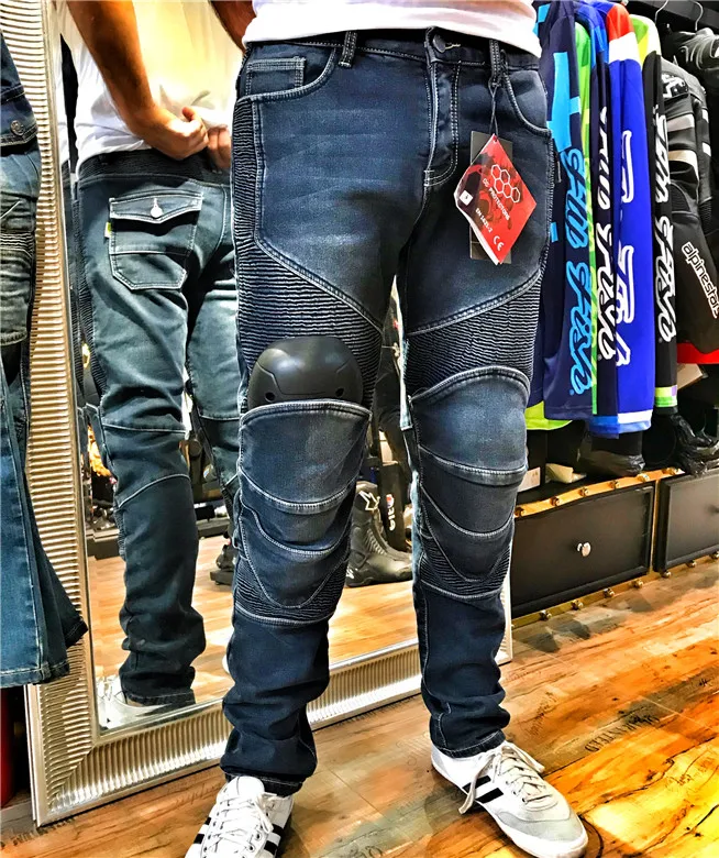 ROCK BIKE winter new thickened fleece thermal cycling jeans anti - fall biker pants 
ROCK BIKE winter new thickened fleece thermal cycling jeans anti - fall biker pants