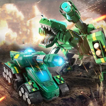 Remote Control Deformation Tank King Kong Toy Boy Voice Control Deformation Dinosaur Car Cannon Robot Tank Children's Toys
Remote Control Deformation Tank King Kong Toy Boy Voice Control Deformation Dinosaur Car Cannon Robot Tank Children's Toys