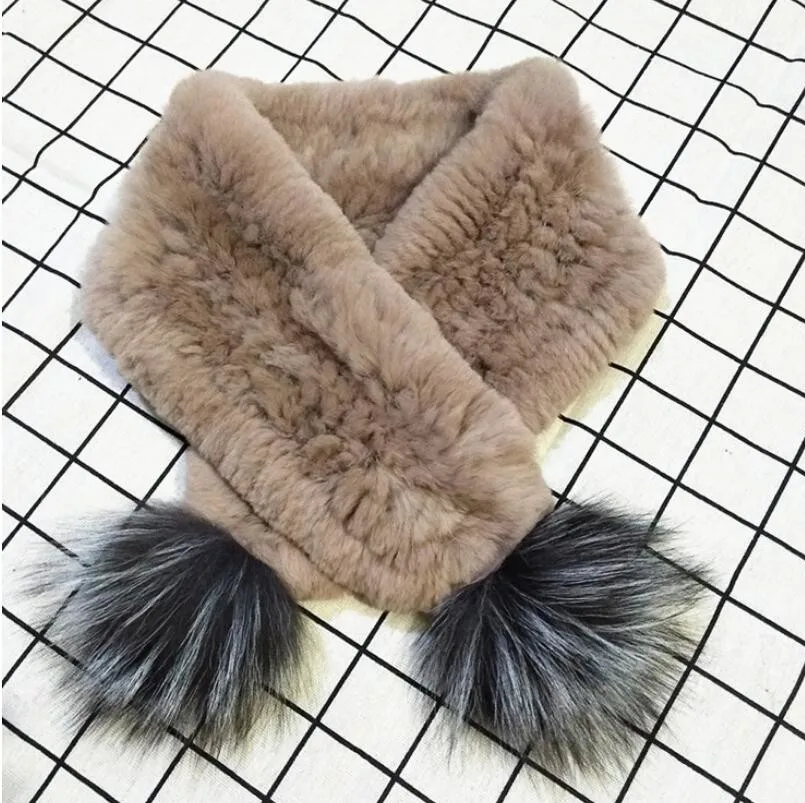 Real rex rabbit fur scarf women winter fur neck warmer new design knitted fur scarves with big fur pompom 7 colors F58
Real rex rabbit fur scarf women winter fur neck warmer new design knitted fur scarves with big fur pompom 7 colors F58
