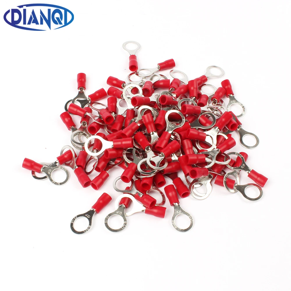 DIANQI RV1.25-8 Red Circular 22-16 AWG 0.5-1.5mm2 Insulated Ring Terminal Connector Cable Wire Connector 100PCS/Pack RV1-8 RV
DIANQI RV1.25-8 Red Circular 22-16 AWG 0.5-1.5mm2 Insulated Ring Terminal Connector Cable Wire Connector 100PCS/Pack RV1-8 RV