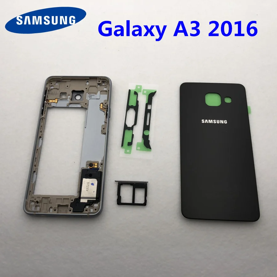 For Samsung Galaxy A310 A310F A310FD Full Housing A3 2016 Battery Cover Front Middle Frame metal Bezel Back Glass Cover
For Samsung Galaxy A310 A310F A310FD Full Housing A3 2016 Battery Cover Front Middle Frame metal Bezel Back Glass Cover