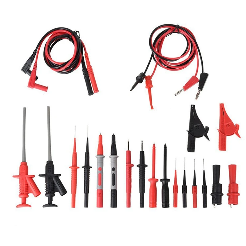 Digital Multimeter Test Lead Kits sharp Flexible Safety Specialties kit Probe Alligator Accessorie
Digital Multimeter Test Lead Kits sharp Flexible Safety Specialties kit Probe Alligator Accessorie