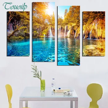 4PCS nature waterfall diy Diamond Embroidery Picture of Rhinestones Triptych Almaznaya Mosaic Cross Stitch Diamond Painting 5d
4PCS nature waterfall diy Diamond Embroidery Picture of Rhinestones Triptych Almaznaya Mosaic Cross Stitch Diamond Painting 5d