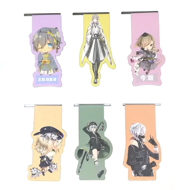 6pcs Touken Ranbu Online Anime Magnetic Bookmark Cartoon Magnet Bookmark Child Student Kawaii Gift Bookmarks Office Stationery
6pcs Touken Ranbu Online Anime Magnetic Bookmark Cartoon Magnet Bookmark Child Student Kawaii Gift Bookmarks Office Stationery