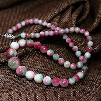 Factory outlet multicolor pink dyed jades natural stone chalcedony tower chain necklace 6-14mm round beads jewelry 18inch B1482
Factory outlet multicolor pink dyed jades natural stone chalcedony tower chain necklace 6-14mm round beads jewelry 18inch B1482