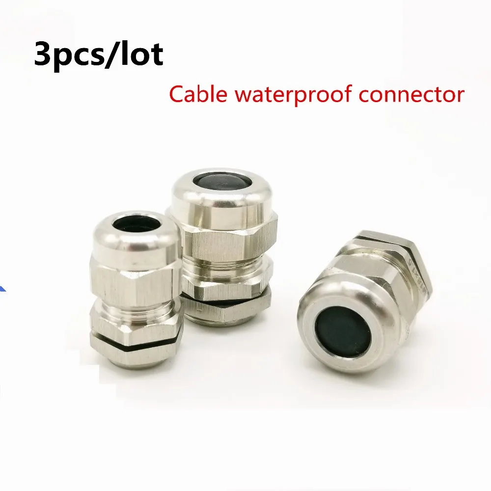 3pcs/lot IP68 copper-plated nickel metal cable sealed waterproof connector PG7/PG9/PG11/PG13.5/PG16 dustproof fixed joint
3pcs/lot IP68 copper-plated nickel metal cable sealed waterproof connector PG7/PG9/PG11/PG13.5/PG16 dustproof fixed joint