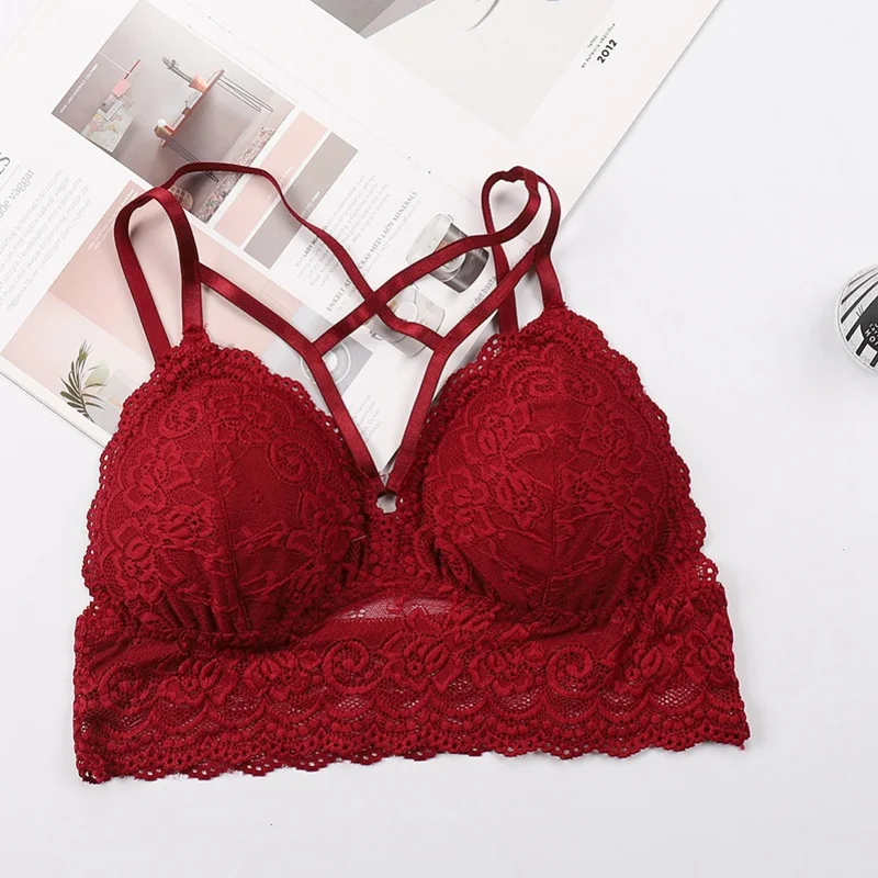 2019 Sexy V Neck Hollow Lace Tube Top Women Tube Tops Cross Bandage Bra Floral Bralette
2019 Sexy V Neck Hollow Lace Tube Top Women Tube Tops Cross Bandage Bra Floral Bralette