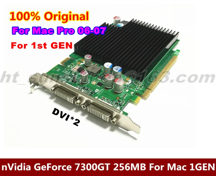 100% Original For Mac Pro 1st gen 2006-2007 PCI-E nVidia GeForce 7300GT 256MB Video Card
100% Original For Mac Pro 1st gen 2006-2007 PCI-E nVidia GeForce 7300GT 256MB Video Card