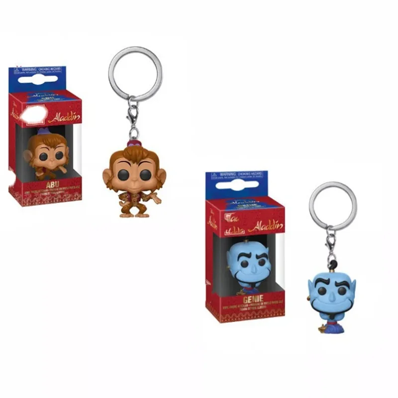 2019 New Aladdin Theme Genie Abu Keychain Pocket Vinyl Doll Key Rings Funny Action Figure Toys Key Chain for Children boxed
2019 New Aladdin Theme Genie Abu Keychain Pocket Vinyl Doll Key Rings Funny Action Figure Toys Key Chain for Children boxed