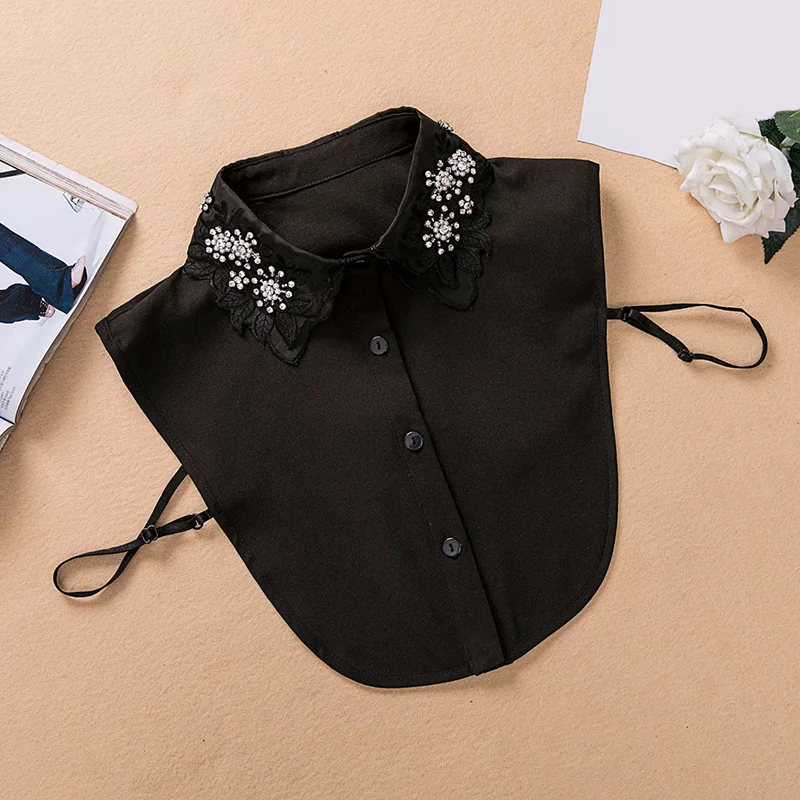 Ladies Removable Rhinestone Shirt Collar Crystal Shirt Fake Collar For Women Lace Detachable Lapel Fake Collar Clothes Hot Sale
Ladies Removable Rhinestone Shirt Collar Crystal Shirt Fake Collar For Women Lace Detachable Lapel Fake Collar Clothes Hot Sale