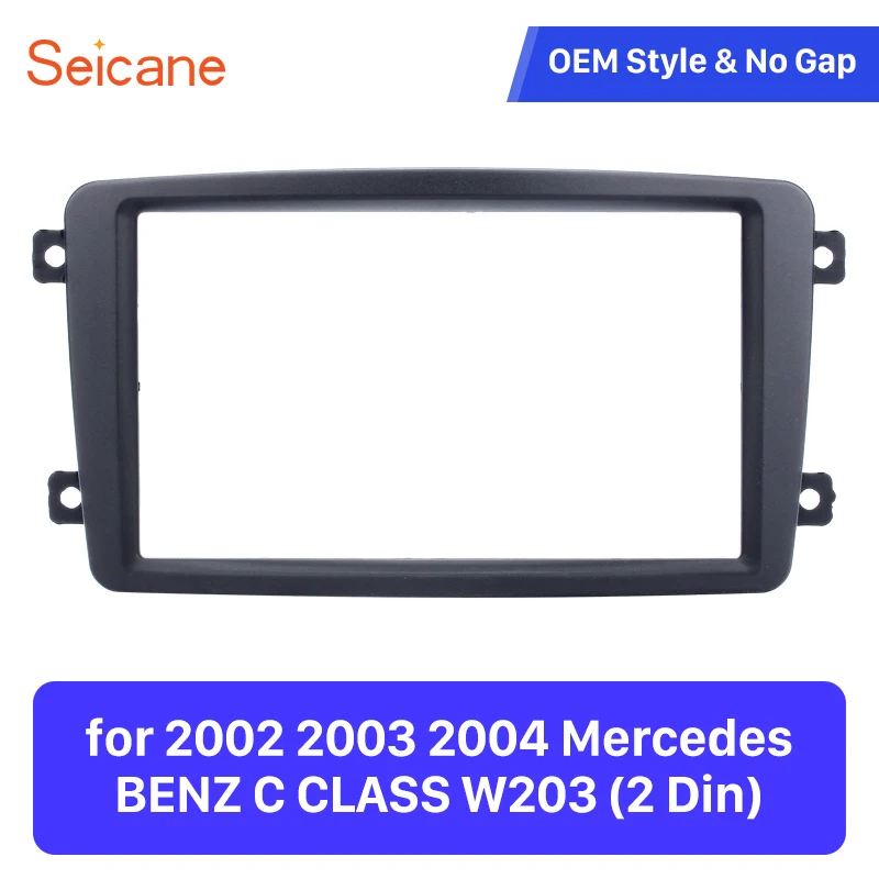 Seicane Superior Double Din Car Audio Fascia for 2002 2003 2004 Mercedes BENZ CLASS W203 DVD Player Panel Frame Kit Stereo Dash
Seicane Superior Double Din Car Audio Fascia for 2002 2003 2004 Mercedes BENZ CLASS W203 DVD Player Panel Frame Kit Stereo Dash
