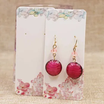 200pc 4*9cm flower design drop earring tag card Handmade earring card pineapple life tree cat pattern stud earring package card
200pc 4*9cm flower design drop earring tag card Handmade earring card pineapple life tree cat pattern stud earring package card