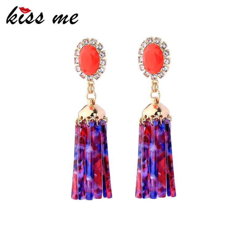 KISS ME Colorful Acrylic Tassel Drop Earrings For Women Gift Unique Red Resin Crystal Dangle Earring Fashion Jewelry Accessories
KISS ME Colorful Acrylic Tassel Drop Earrings For Women Gift Unique Red Resin Crystal Dangle Earring Fashion Jewelry Accessories