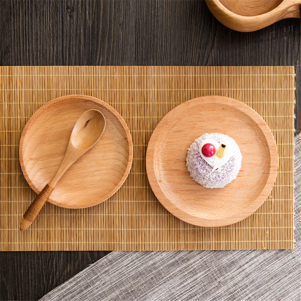 Original Wooden Tray Japanese Style Simple Breakfast Plate Round Snack Fruit Dessert Tray Household Tableware
Original Wooden Tray Japanese Style Simple Breakfast Plate Round Snack Fruit Dessert Tray Household Tableware
