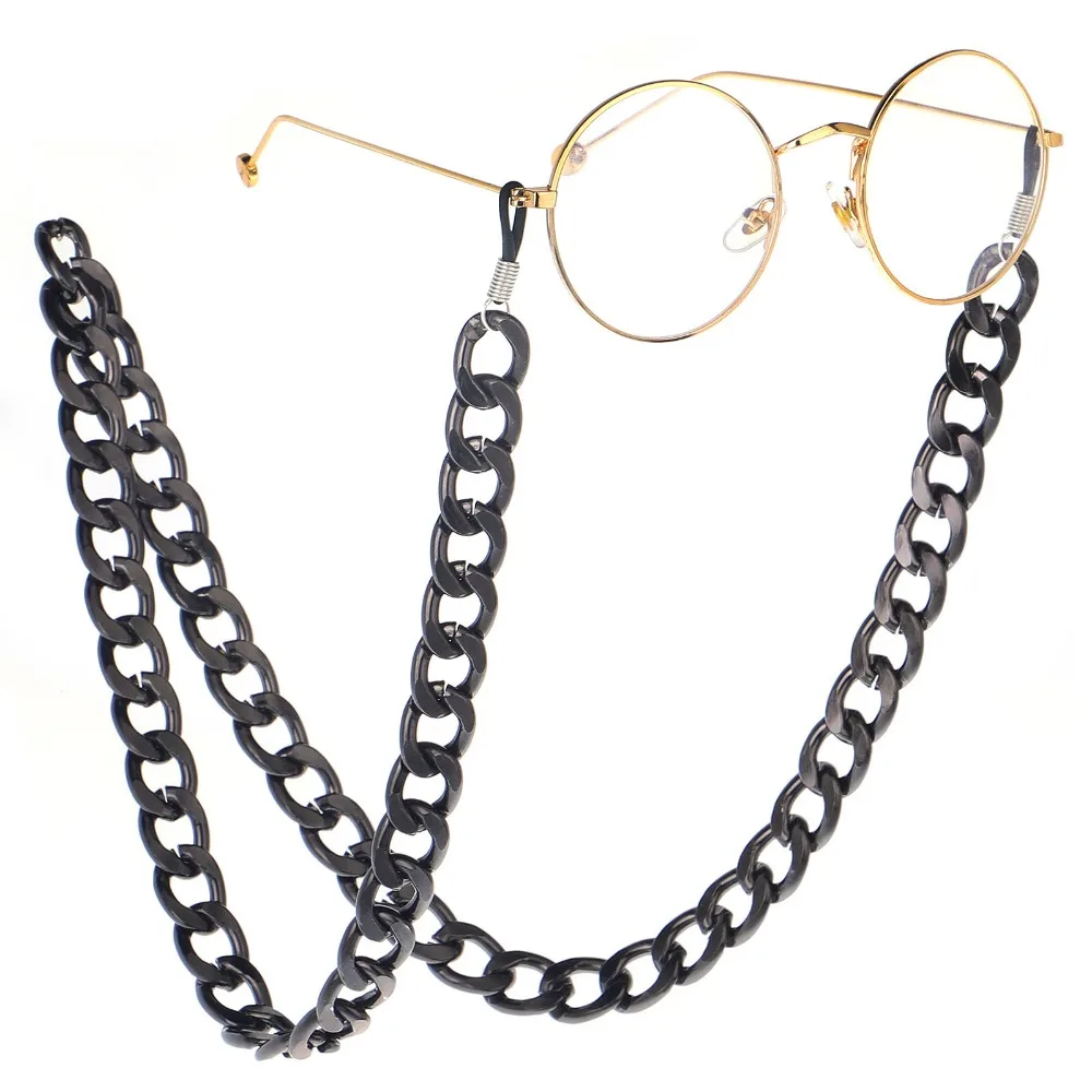 Punk Mans Eyeglass Chains Black Aluminum Chains Anti-slip Eyewear Cord Holder Neck Strap Reading Glasses Rope
Punk Mans Eyeglass Chains Black Aluminum Chains Anti-slip Eyewear Cord Holder Neck Strap Reading Glasses Rope