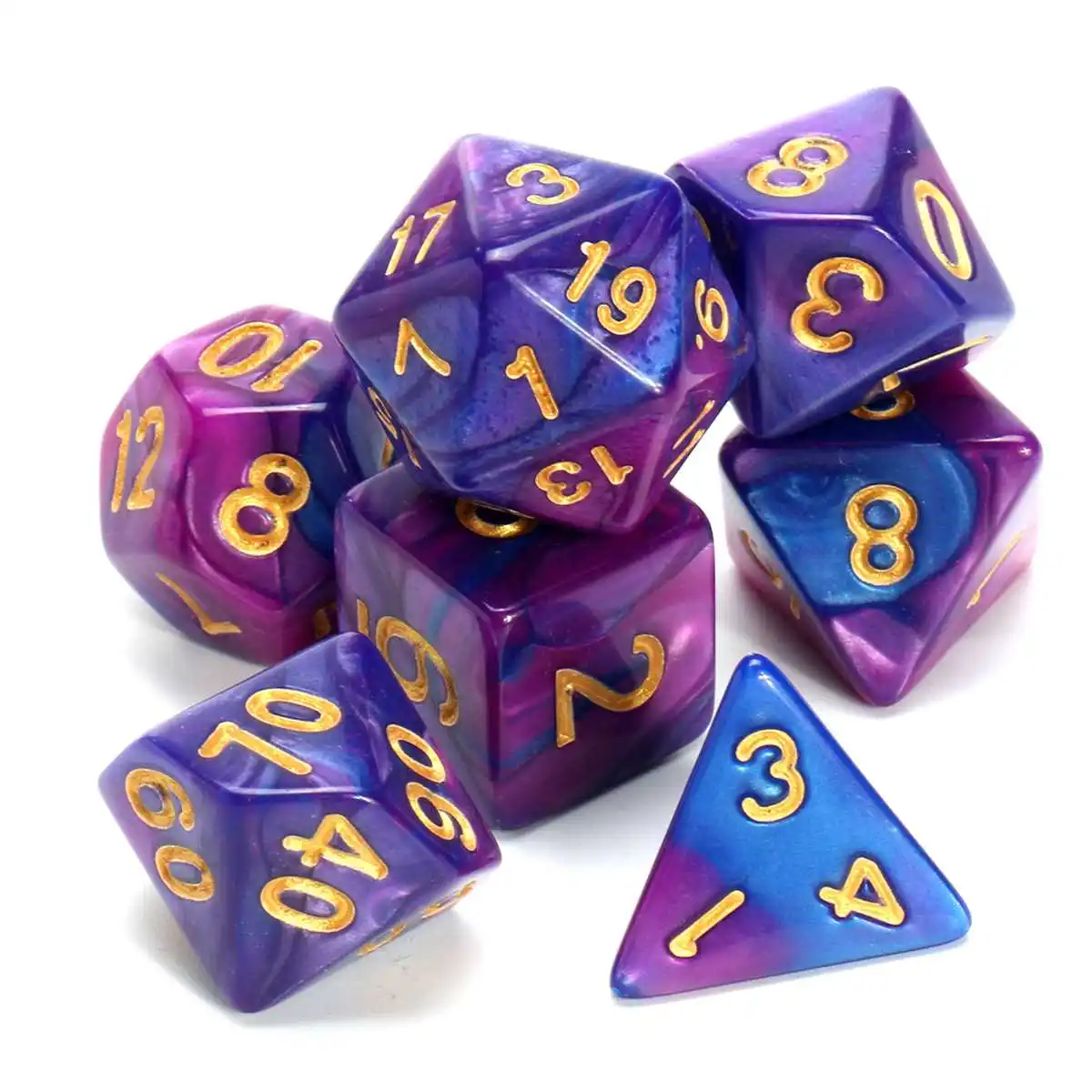 7pcs Acrylic Dice Set Two-Color D&d D4 D6 D8 D10 D% D12 D20 MTG Polyhedral Dice Dungeons & Dragons TRPG Poker Toy For Adult Kids
7pcs Acrylic Dice Set Two-Color D&d D4 D6 D8 D10 D% D12 D20 MTG Polyhedral Dice Dungeons & Dragons TRPG Poker Toy For Adult Kids