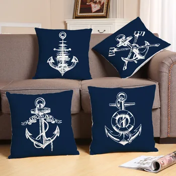 Navigation Throw Pillows Mediterranean Navy Blue Sea Anchor Ship Helm Cushion Cover Compass Pillow Case for Sofa Home Almofadas
Navigation Throw Pillows Mediterranean Navy Blue Sea Anchor Ship Helm Cushion Cover Compass Pillow Case for Sofa Home Almofadas