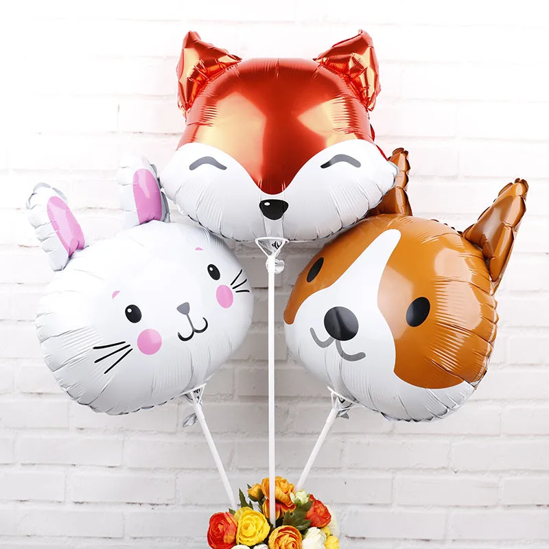10pcs Animals Head Foil Balloons Fox Rabbit head Animal Theme Party decorations Birthday Party Decorations kids toys wholesale
10pcs Animals Head Foil Balloons Fox Rabbit head Animal Theme Party decorations Birthday Party Decorations kids toys wholesale