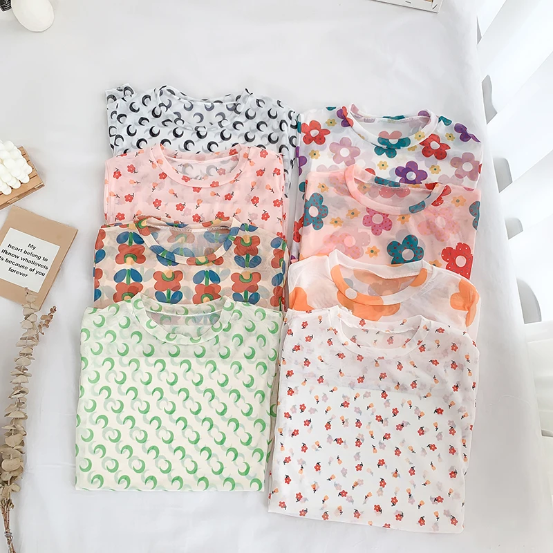 Flowers Print Mesh Tops Women 2019 New Fashion Sweet And Cute Mori Girl Long Sleeve Basic Shirt Casual Women Blouses
Flowers Print Mesh Tops Women 2019 New Fashion Sweet And Cute Mori Girl Long Sleeve Basic Shirt Casual Women Blouses
