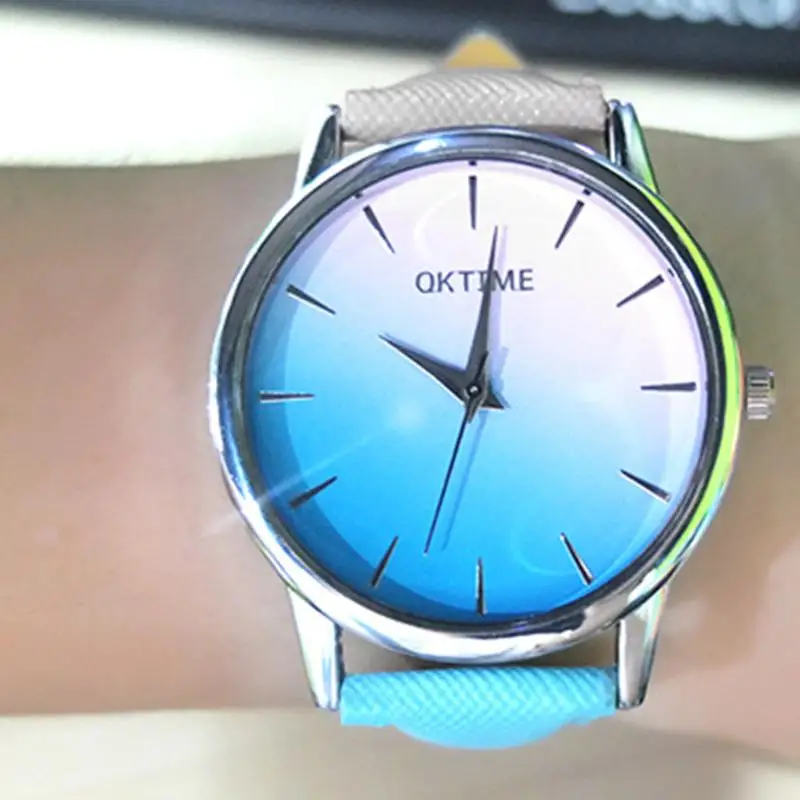 Temperament Leather Quartz Wach Women Lady Brand Design Multicolor Dial Analog Female Wrist Watches Women's Simple Dress Clock
Temperament Leather Quartz Wach Women Lady Brand Design Multicolor Dial Analog Female Wrist Watches Women's Simple Dress Clock