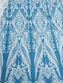 French net African lace Fabric with sequins High Quality CiCi-42401 embroidered tulle mesh Fabric
French net African lace Fabric with sequins High Quality CiCi-42401 embroidered tulle mesh Fabric