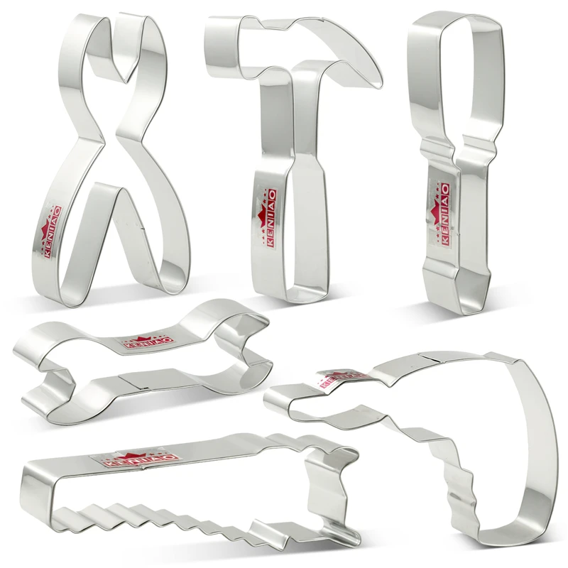 KENIAO Tools Cookie Cutter Set for Labor day / Father's day - Hammer / Wrench-Biscuit / Fondant / Bread Cutter - Stainless Steel
KENIAO Tools Cookie Cutter Set for Labor day / Father's day - Hammer / Wrench-Biscuit / Fondant / Bread Cutter - Stainless Steel