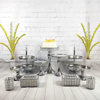 9-11pcs/ set Dessert Display Cupcake Holder Crystal Wedding Set Party Decoration Tools Plate Rack Silver 3 Tier Cake Pop Stand
9-11pcs/ set Dessert Display Cupcake Holder Crystal Wedding Set Party Decoration Tools Plate Rack Silver 3 Tier Cake Pop Stand