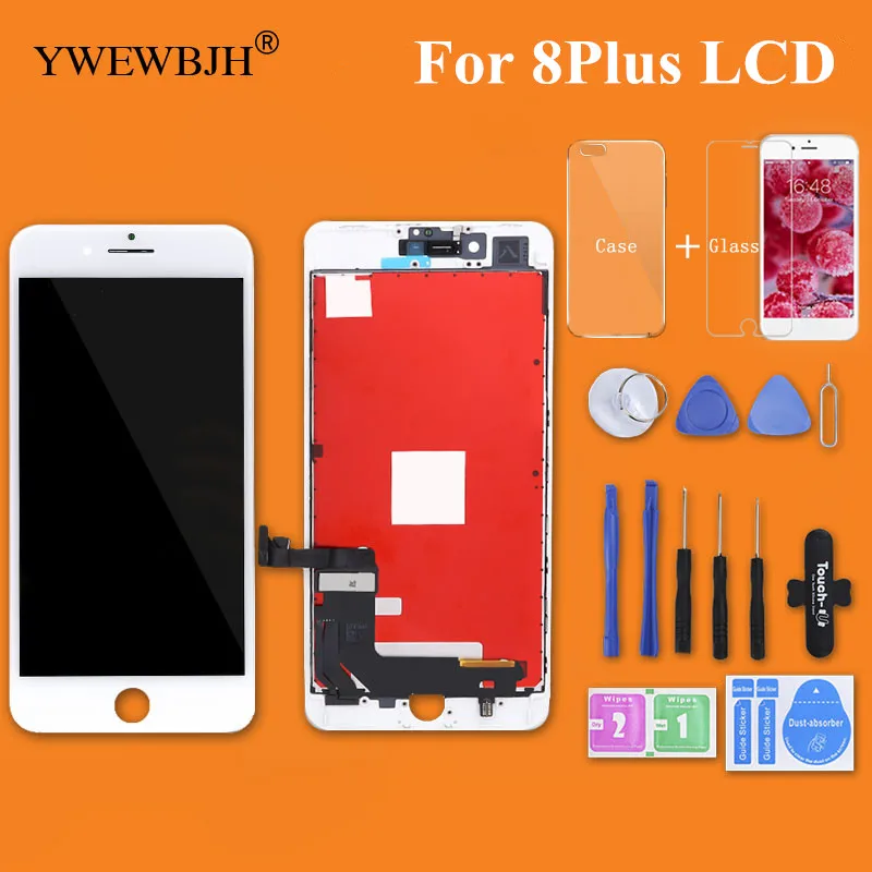 YWEWBJH 1 шт. протестированный ЖК экран AAA для iPhone 8Plus дисплей с 3D сенсорным экраном