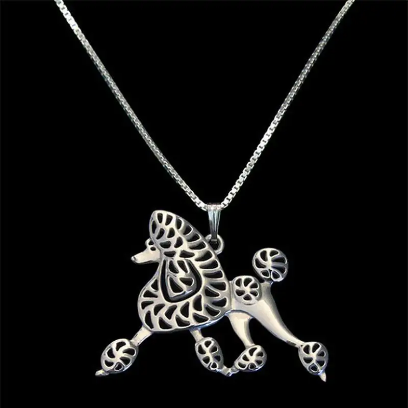 Hot Sale Women's Silver Plating Alloy Necklaces Fashion Jewelry Poodle Movement Necklaces For Lovers Drop Shipping
Hot Sale Women's Silver Plating Alloy Necklaces Fashion Jewelry Poodle Movement Necklaces For Lovers Drop Shipping