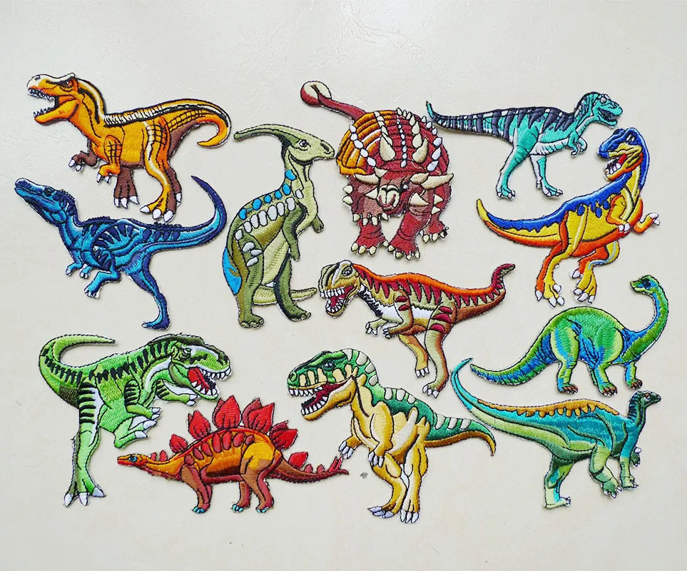 Dinosaur Embroidery Iron on Patches for Clothing T-Shirt Kids DIY Stripes Appliques Clothes Stickers Animals Sewing on Badges
Dinosaur Embroidery Iron on Patches for Clothing T-Shirt Kids DIY Stripes Appliques Clothes Stickers Animals Sewing on Badges