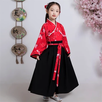 Children Japanese Kimono Dress Ancient Red Crane Printed Outfits Oriental Fairy New Year Party Wear Girls Chinese Hanfu
Children Japanese Kimono Dress Ancient Red Crane Printed Outfits Oriental Fairy New Year Party Wear Girls Chinese Hanfu
