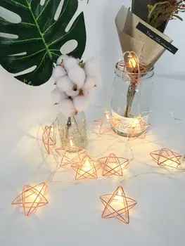 20 LED String Lights 3M Rose Gold Five-pointed Star Shape String Light for Balcony Room Decor Battery Powered
20 LED String Lights 3M Rose Gold Five-pointed Star Shape String Light for Balcony Room Decor Battery Powered