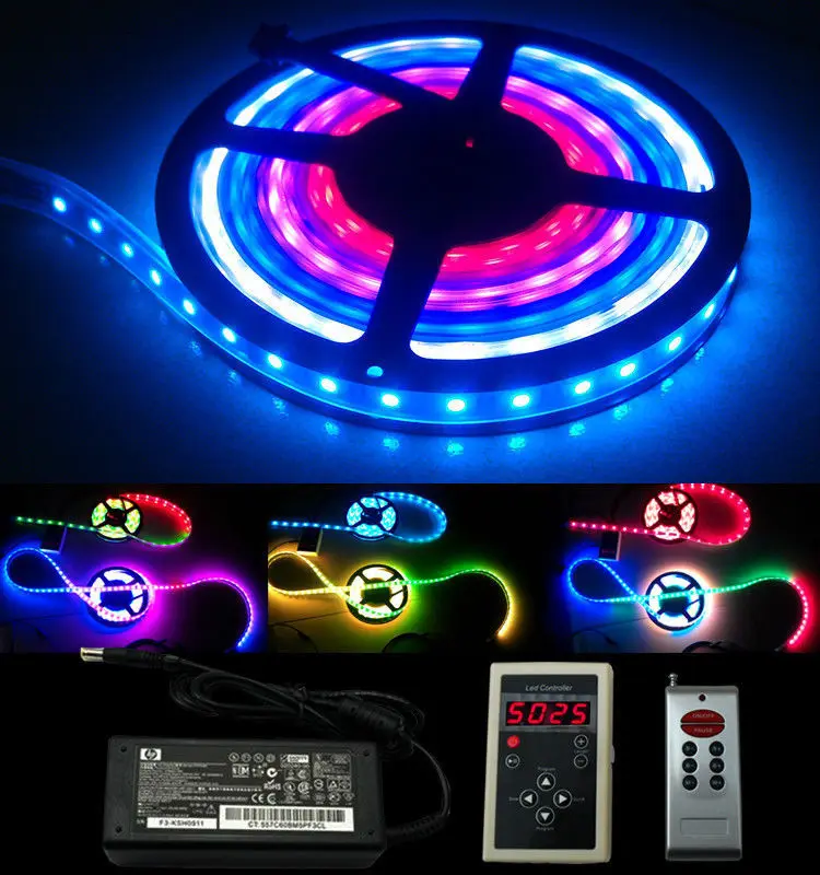 5M TM1812 IP67 5050 Magic Dream Color 300 LED Strip 133Change +Plastic Remote+12V 5A Adapter
5M TM1812 IP67 5050 Magic Dream Color 300 LED Strip 133Change +Plastic Remote+12V 5A Adapter