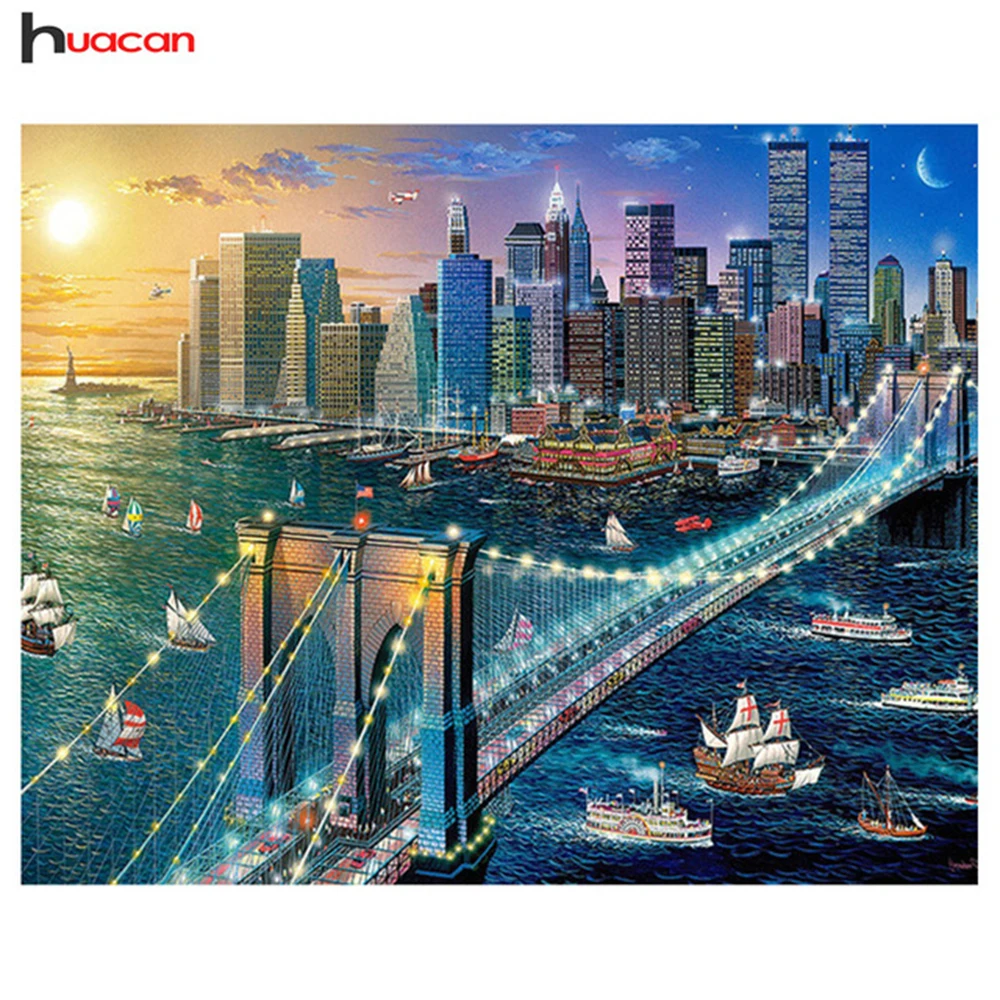 Huacan DIY Diamond Embroidery City Night Scene Diamond Painting Cross Stitch Landscape Full Square Rhinestone Mosaic Wall Decor
Huacan DIY Diamond Embroidery City Night Scene Diamond Painting Cross Stitch Landscape Full Square Rhinestone Mosaic Wall Decor