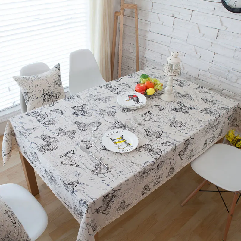 Butterfly Print Decorative Table Cloth Cotton Linen Lace Tablecloth Dining Table Cover For Kitchen Home Decor
Butterfly Print Decorative Table Cloth Cotton Linen Lace Tablecloth Dining Table Cover For Kitchen Home Decor